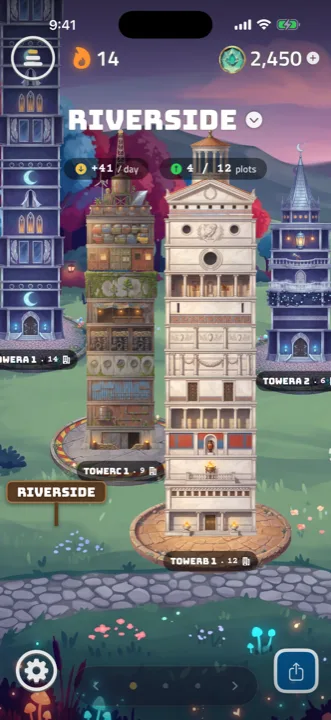 A city of finished towers in Focus Tower